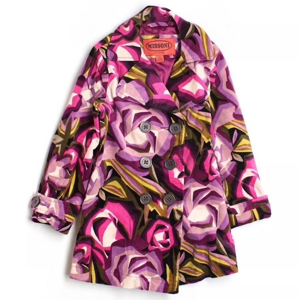 Missoni for Target Floral Vibrant Multicolor Velvet Jacket